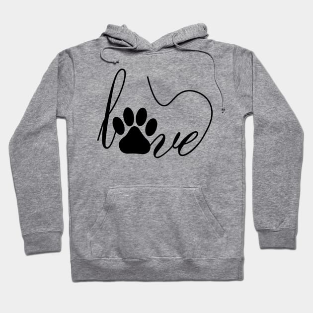 I love my cat Hoodie by QMED